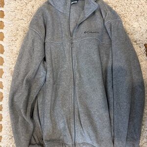 Columbia Heather Gray Fleece Jacket